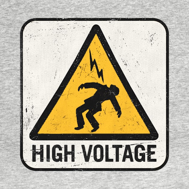 HIGH VOLTAGE Sticker by vladbadalove